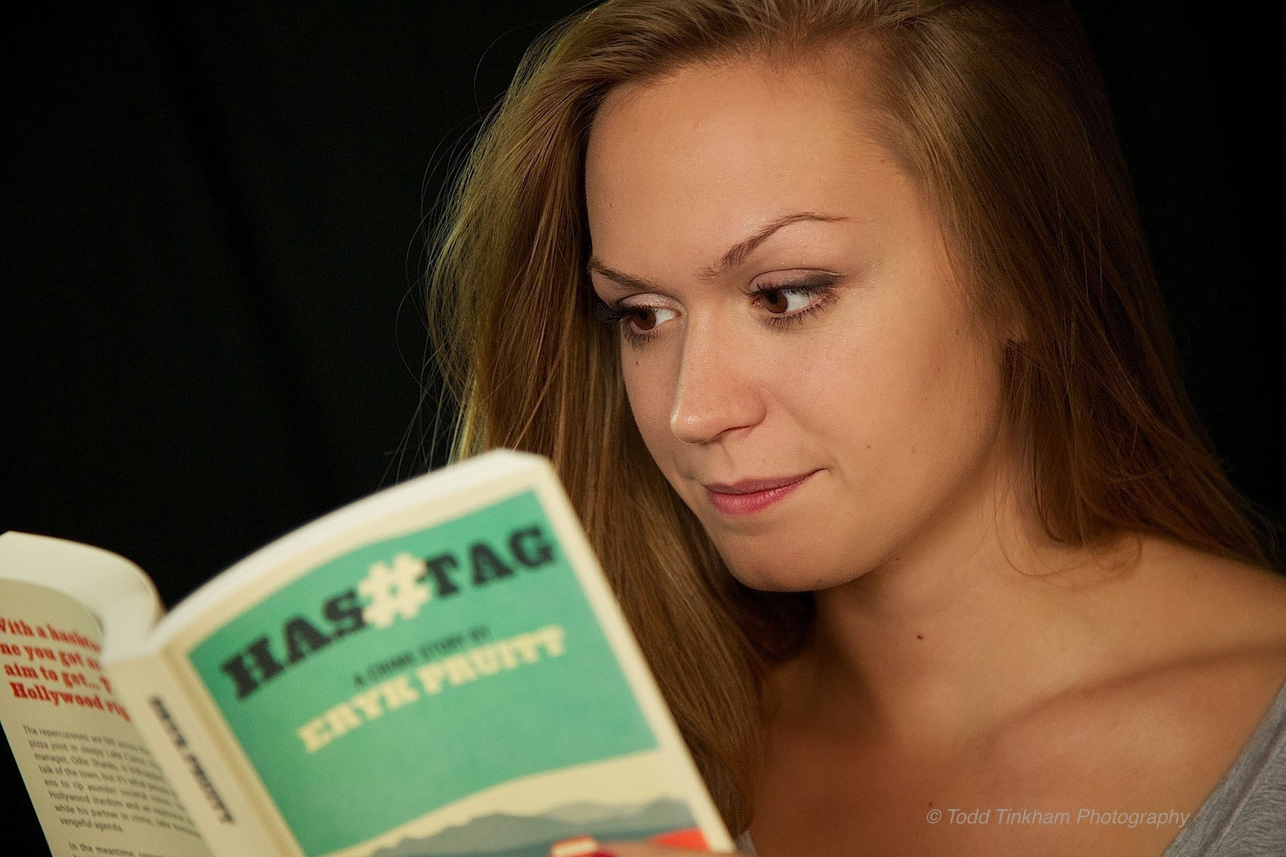 Charlie reading Hashtag